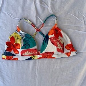 Tropical bikini top from holistic size large
